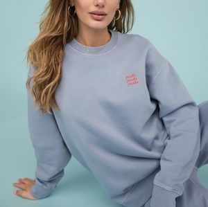 NWT Mate the Label Amalfi Embroidered Sweatshirt XS/S